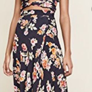 Black Flynn Sky Maxi Skirt with slit